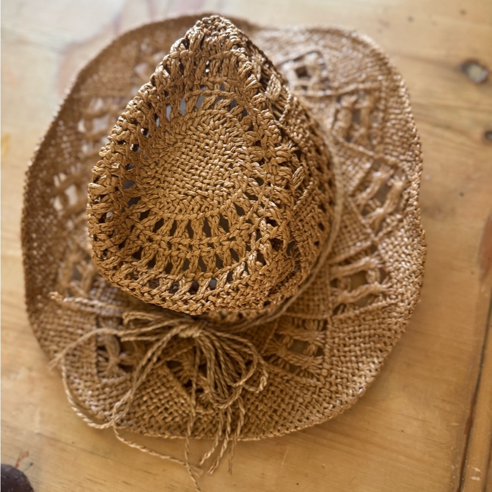Woven Straw Cowboy Hat
